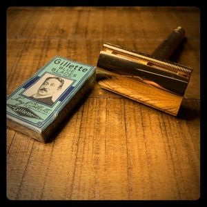 Gold plated Gillette razor
